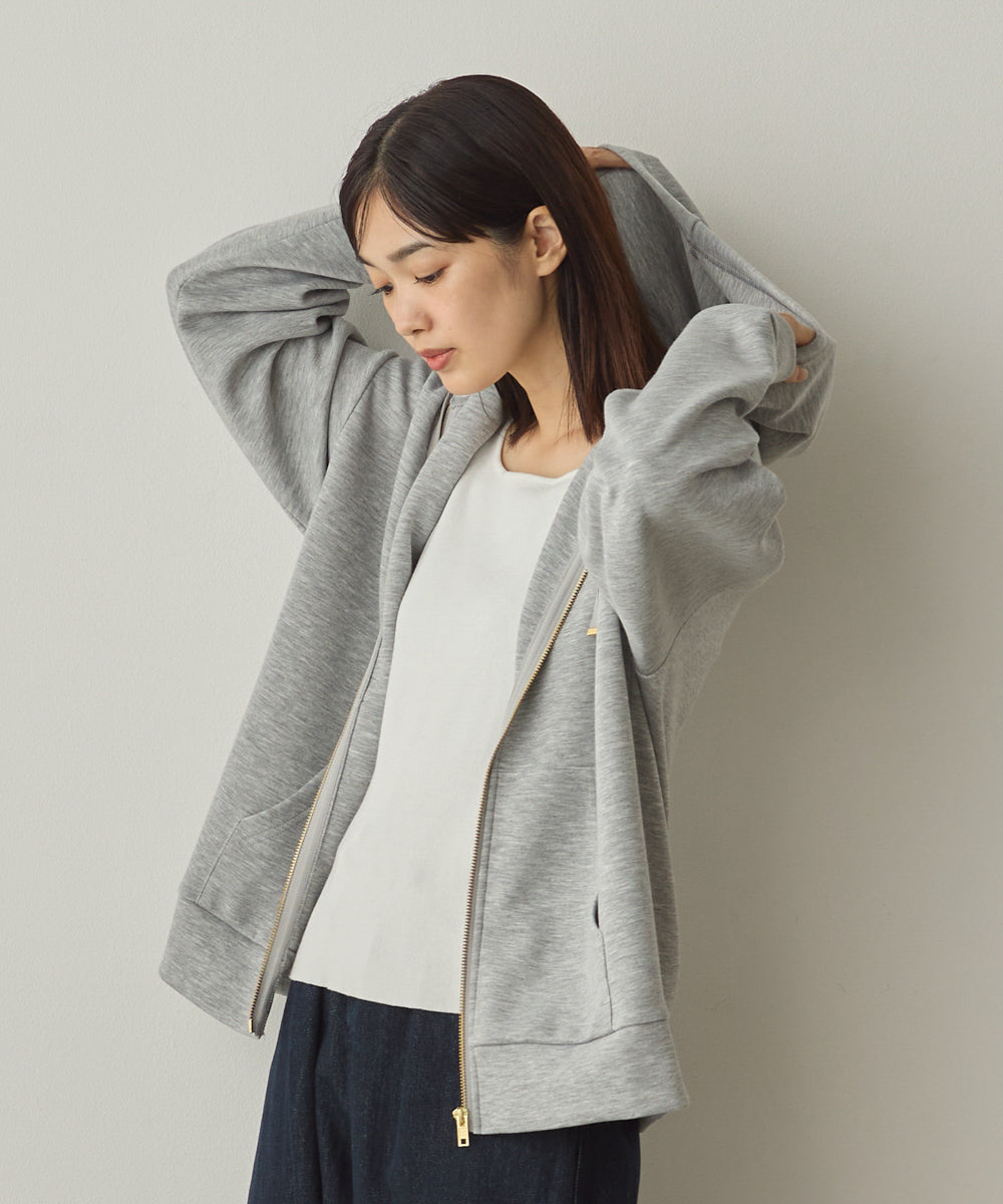 ソフトダンボールニットZIPパーカー[1325-6155]