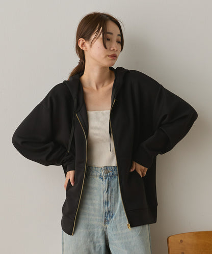 ソフトダンボールニットZIPパーカー[1325-6155]