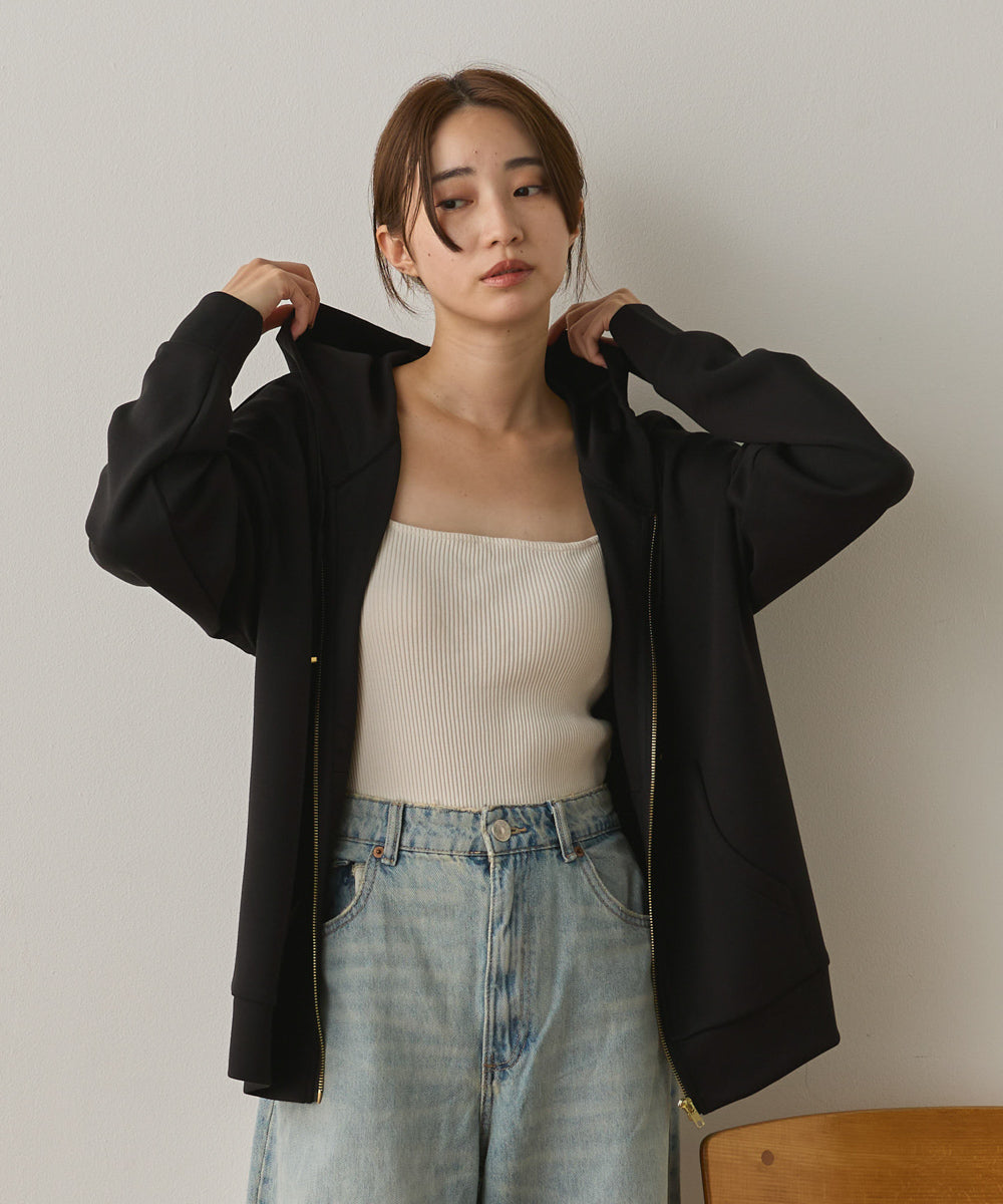 ソフトダンボールニットZIPパーカー[1325-6155]