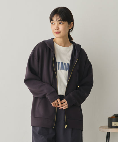 ソフトダンボールニットZIPパーカー[1325-6155]