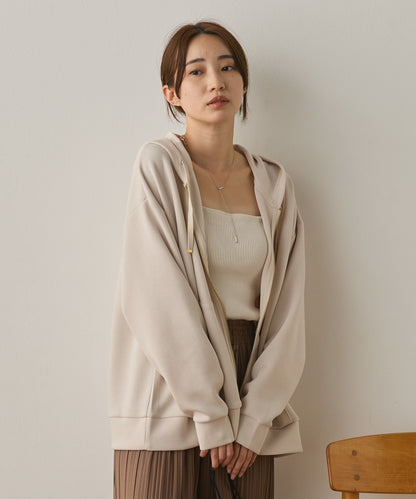 ソフトダンボールニットZIPパーカー[1325-6155]