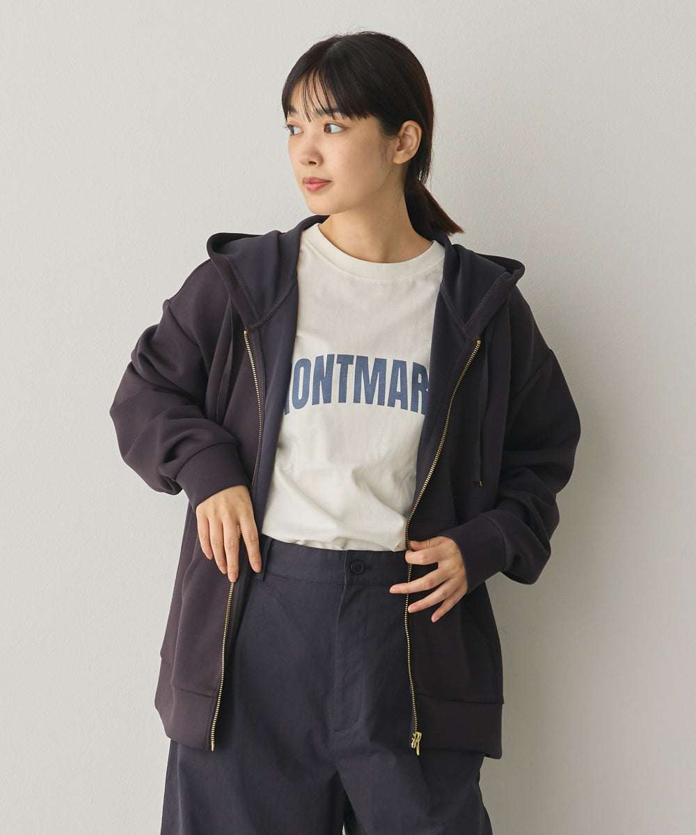 ソフトダンボールニットZIPパーカー[1325-6155]