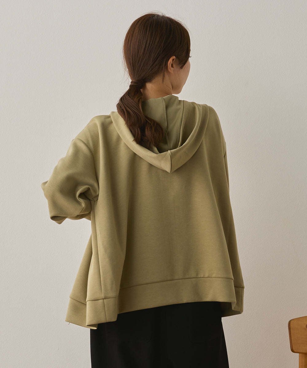 ソフトダンボールニットZIPパーカー[1325-6155]