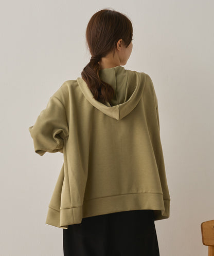 ソフトダンボールニットZIPパーカー[1325-6155]