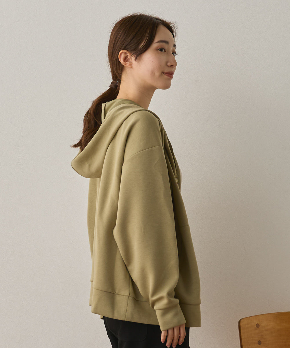 ソフトダンボールニットZIPパーカー[1325-6155]