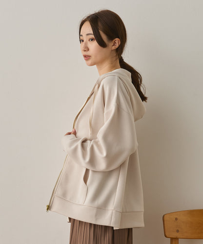 ソフトダンボールニットZIPパーカー[1325-6155]