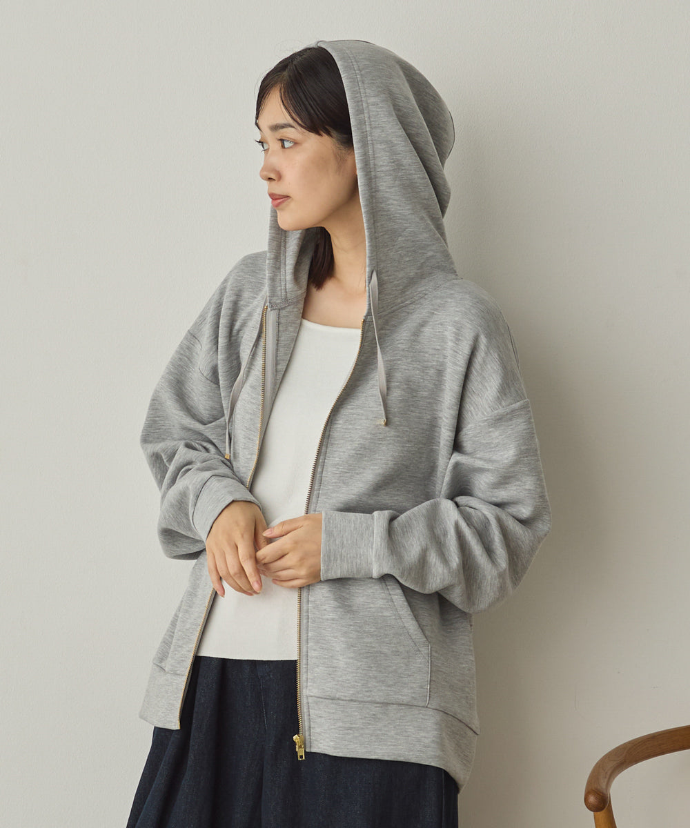 ソフトダンボールニットZIPパーカー[1325-6155]