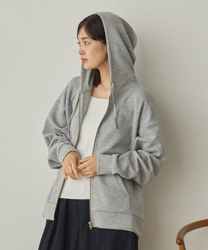 ソフトダンボールニットZIPパーカー[1325-6155]