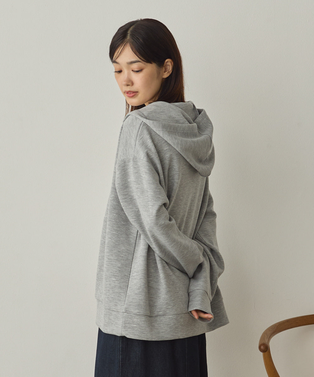 ソフトダンボールニットZIPパーカー[1325-6155]
