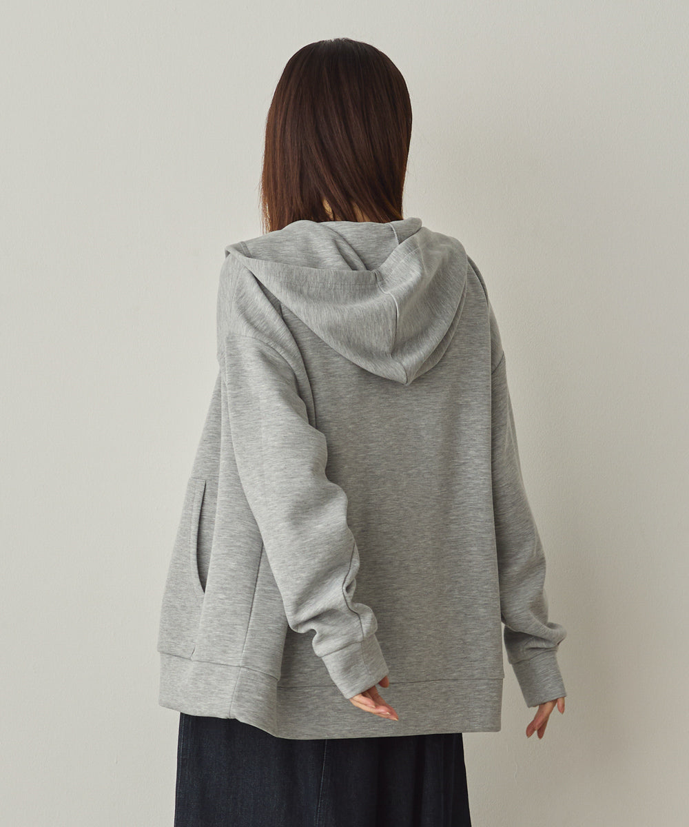 ソフトダンボールニットZIPパーカー[1325-6155]