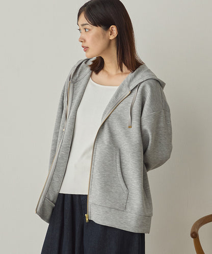 ソフトダンボールニットZIPパーカー[1325-6155]