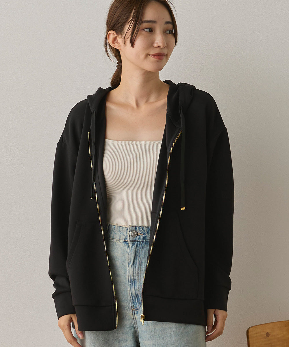 ソフトダンボールニットZIPパーカー[1325-6155]