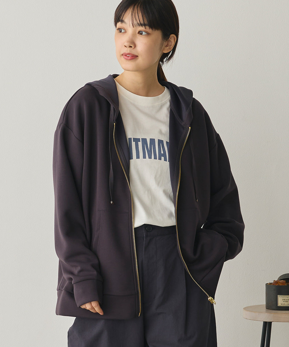 ソフトダンボールニットZIPパーカー[1325-6155]