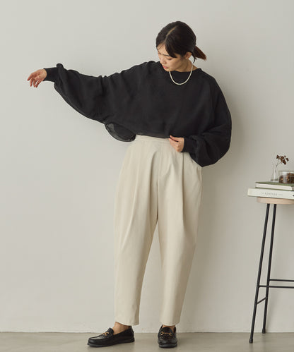 オーガンジーレイヤードボリューム袖プルオーバー[1325-6156]