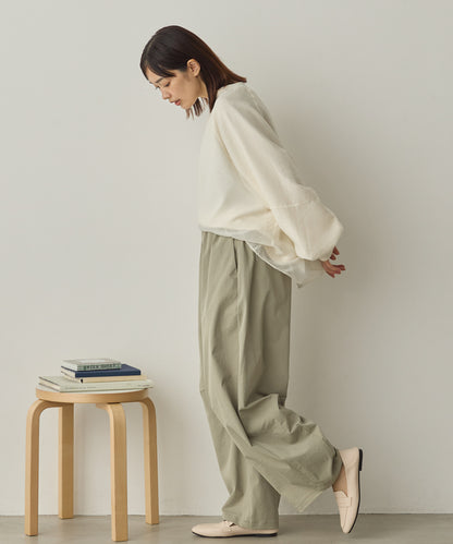 オーガンジーレイヤードボリューム袖プルオーバー[1325-6156]