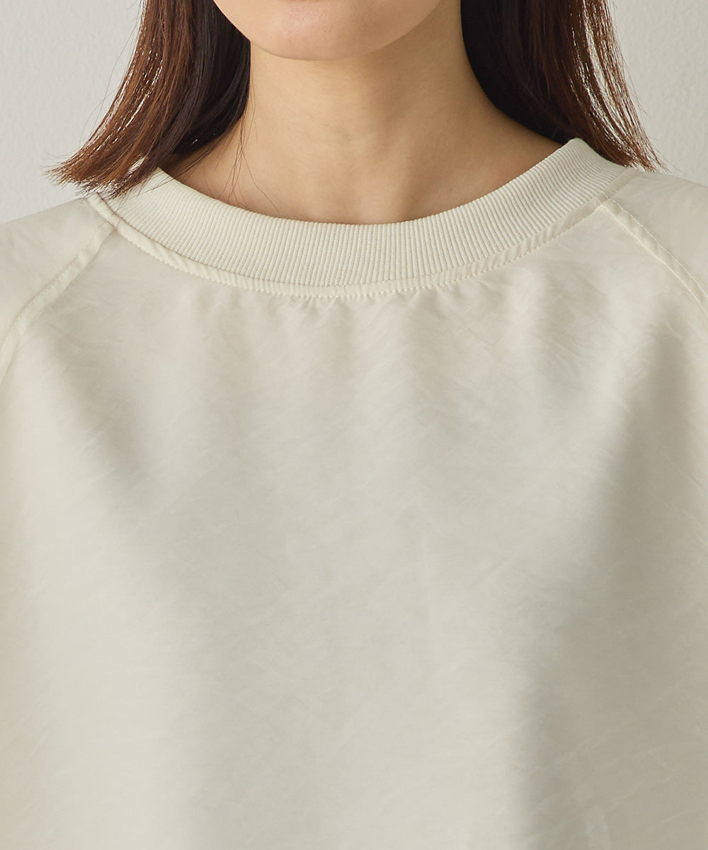 オーガンジーレイヤードボリューム袖プルオーバー[1325-6156]