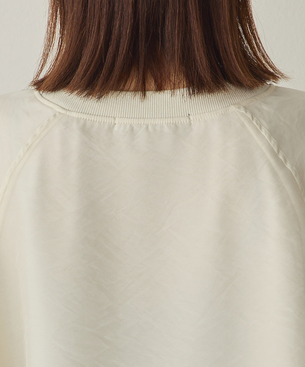 オーガンジーレイヤードボリューム袖プルオーバー[1325-6156]