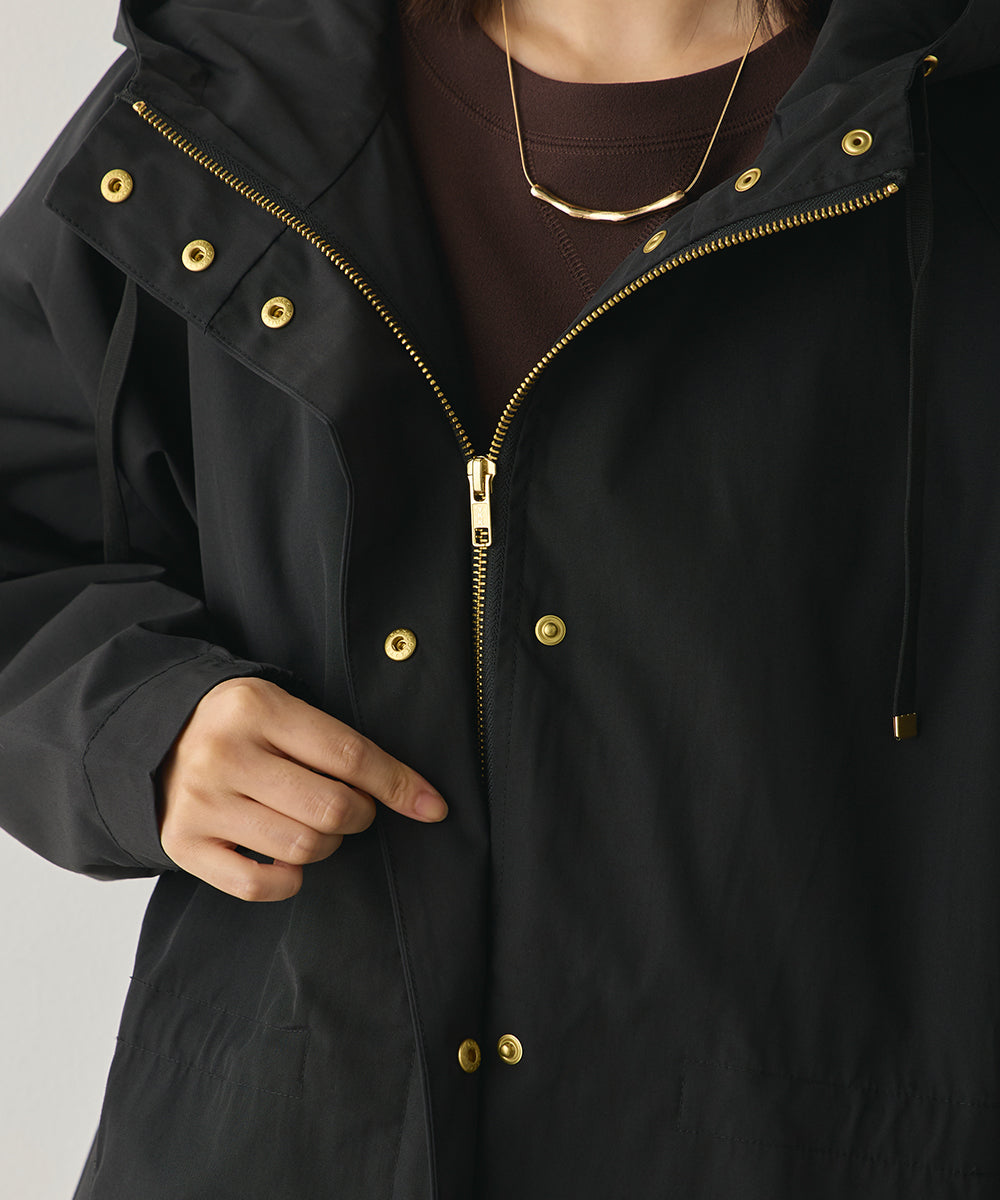 撥水加工ロングマウンテンパーカー[1325-9003]