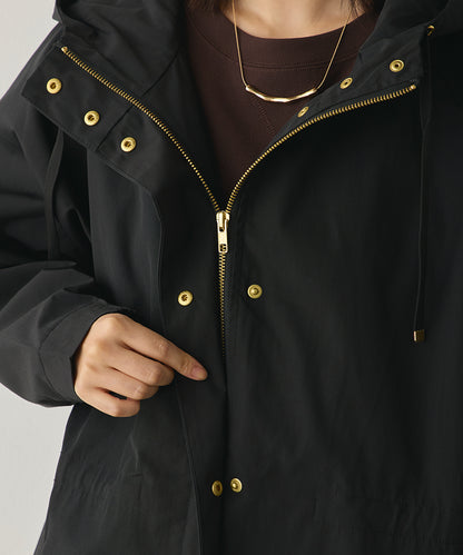 撥水加工ロングマウンテンパーカー[1325-9003]