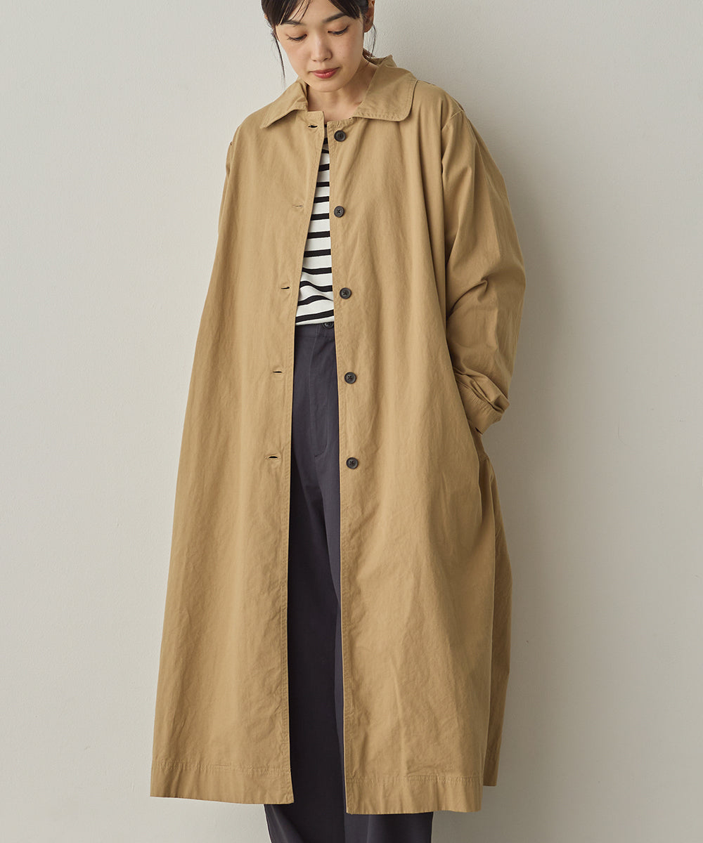 ダンプ＆デニムロングステンカラーコート[1225-9004]