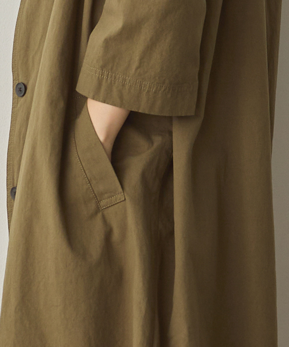 ダンプ＆デニムロングステンカラーコート[1225-9004]