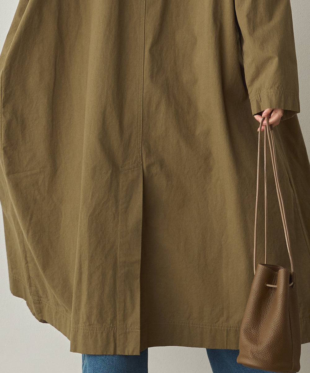 ダンプ＆デニムロングステンカラーコート[1225-9004]