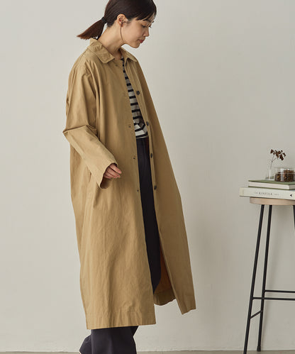 ダンプ＆デニムロングステンカラーコート[1225-9004]