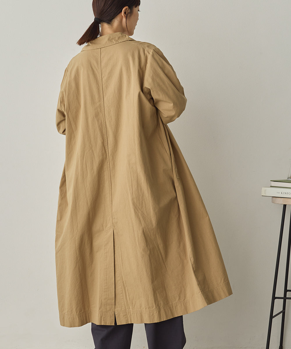 ダンプ＆デニムロングステンカラーコート[1225-9004]