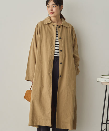 ダンプ＆デニムロングステンカラーコート[1225-9004]