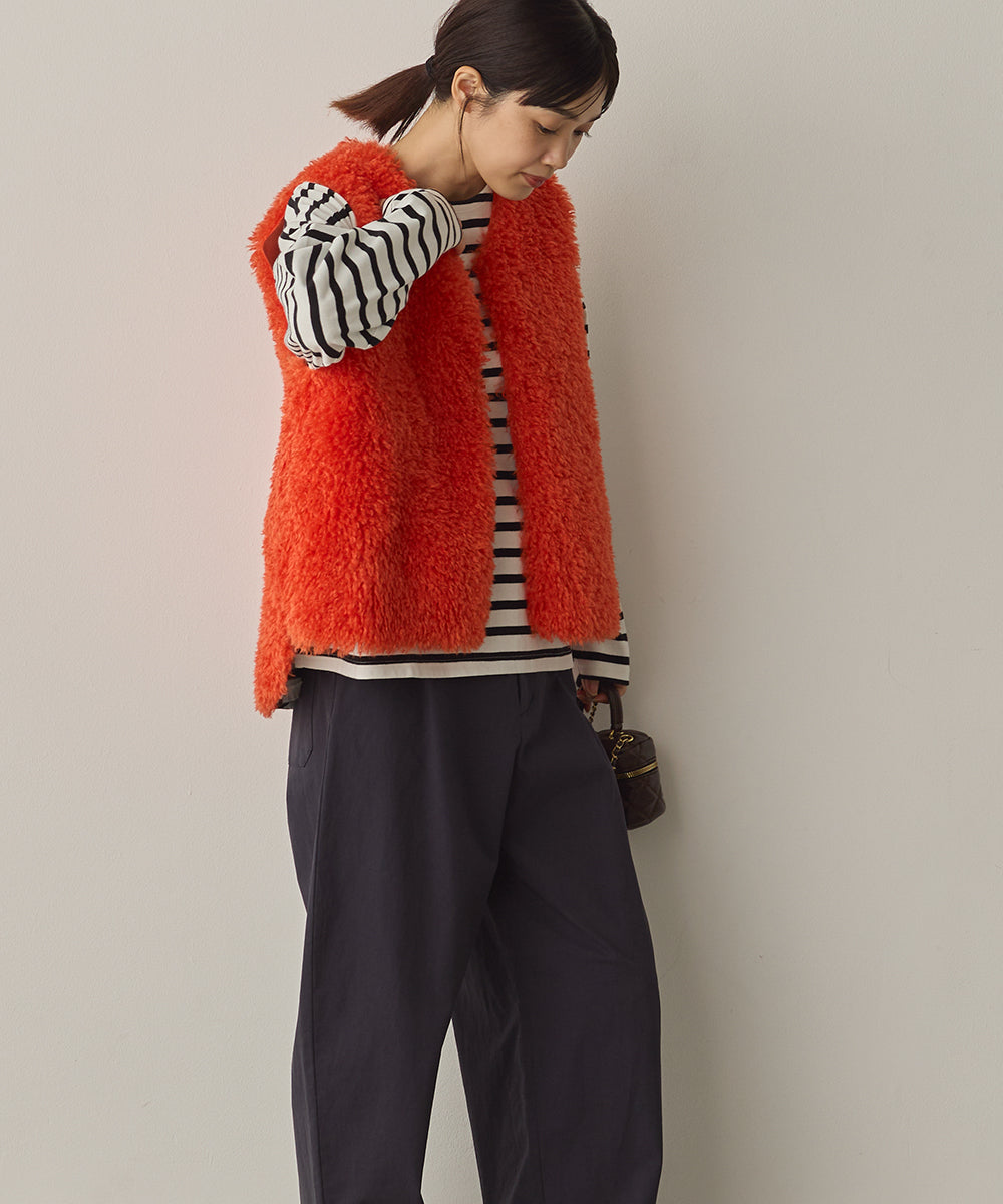 プードルファーリバーシブルベスト[1325-9005]