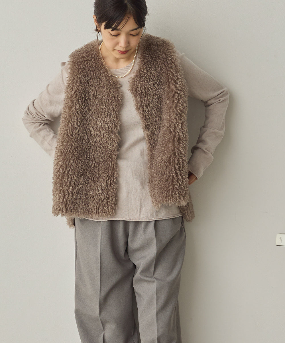 プードルファーリバーシブルベスト[1325-9005]