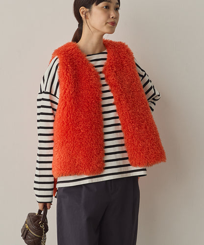 プードルファーリバーシブルベスト[1325-9005]