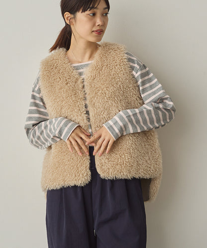 プードルファーリバーシブルベスト[1325-9005]