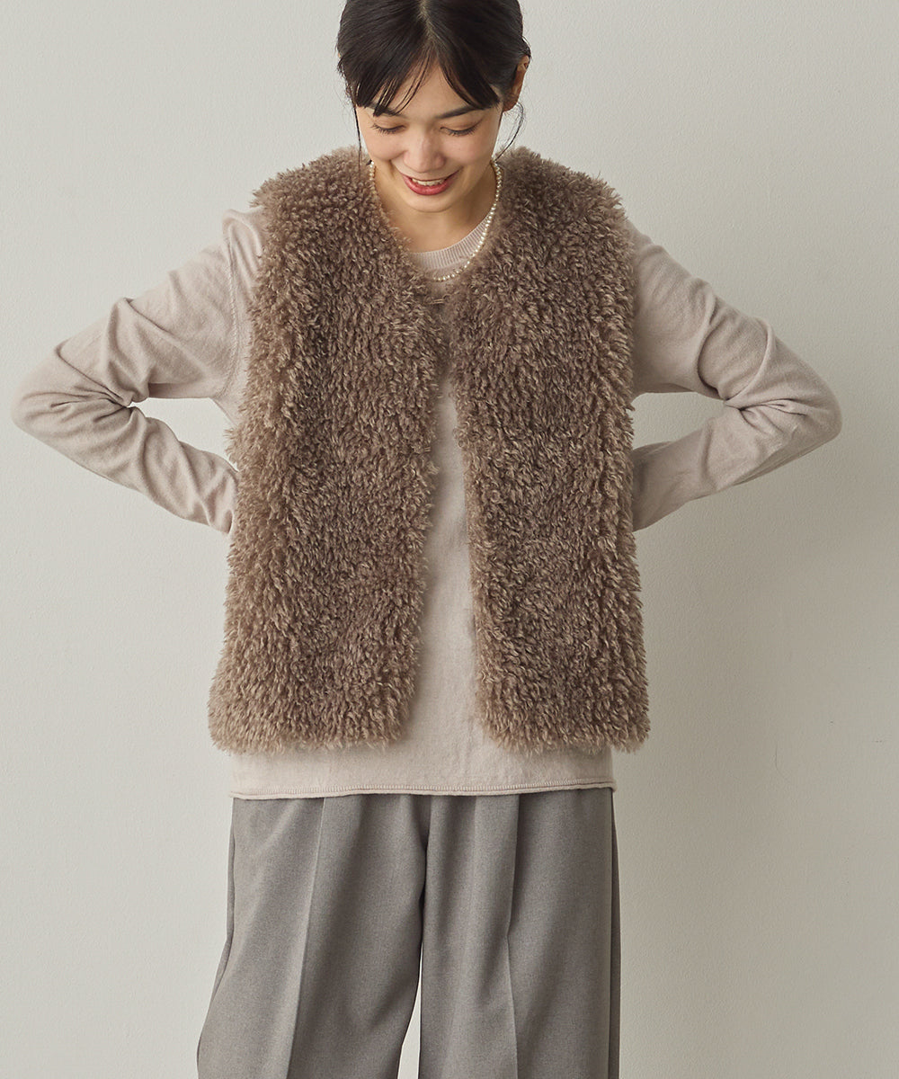 プードルファーリバーシブルベスト[1325-9005]