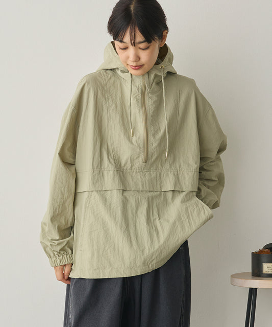 撥水加工ナイロンアノラックパーカー[1325-9012]