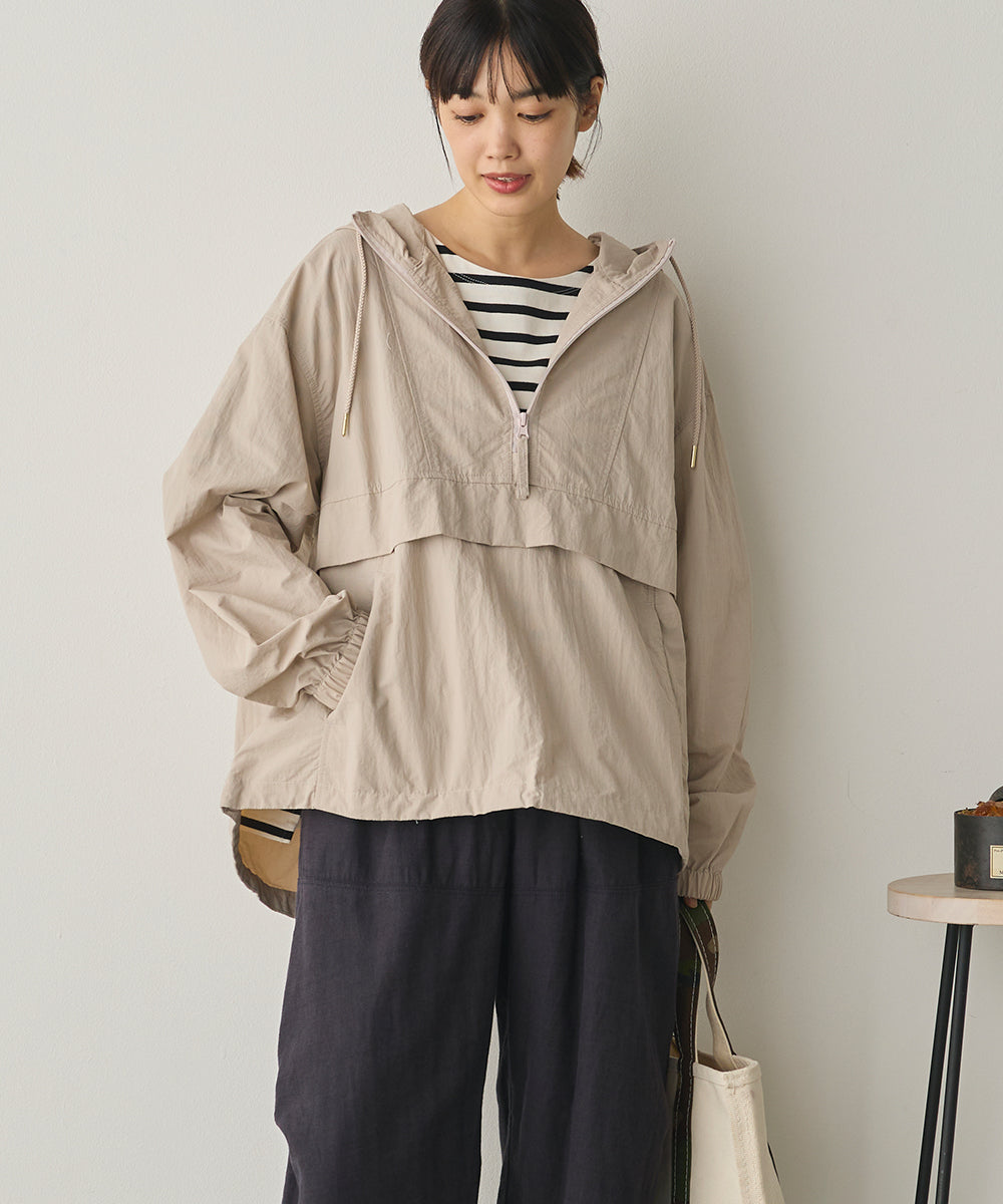 撥水加工ナイロンアノラックパーカー[1325-9012]