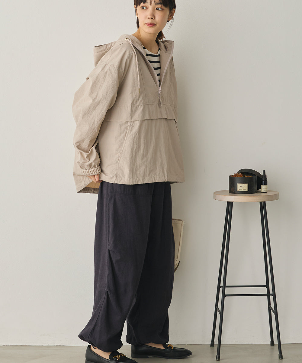 撥水加工ナイロンアノラックパーカー[1325-9012]