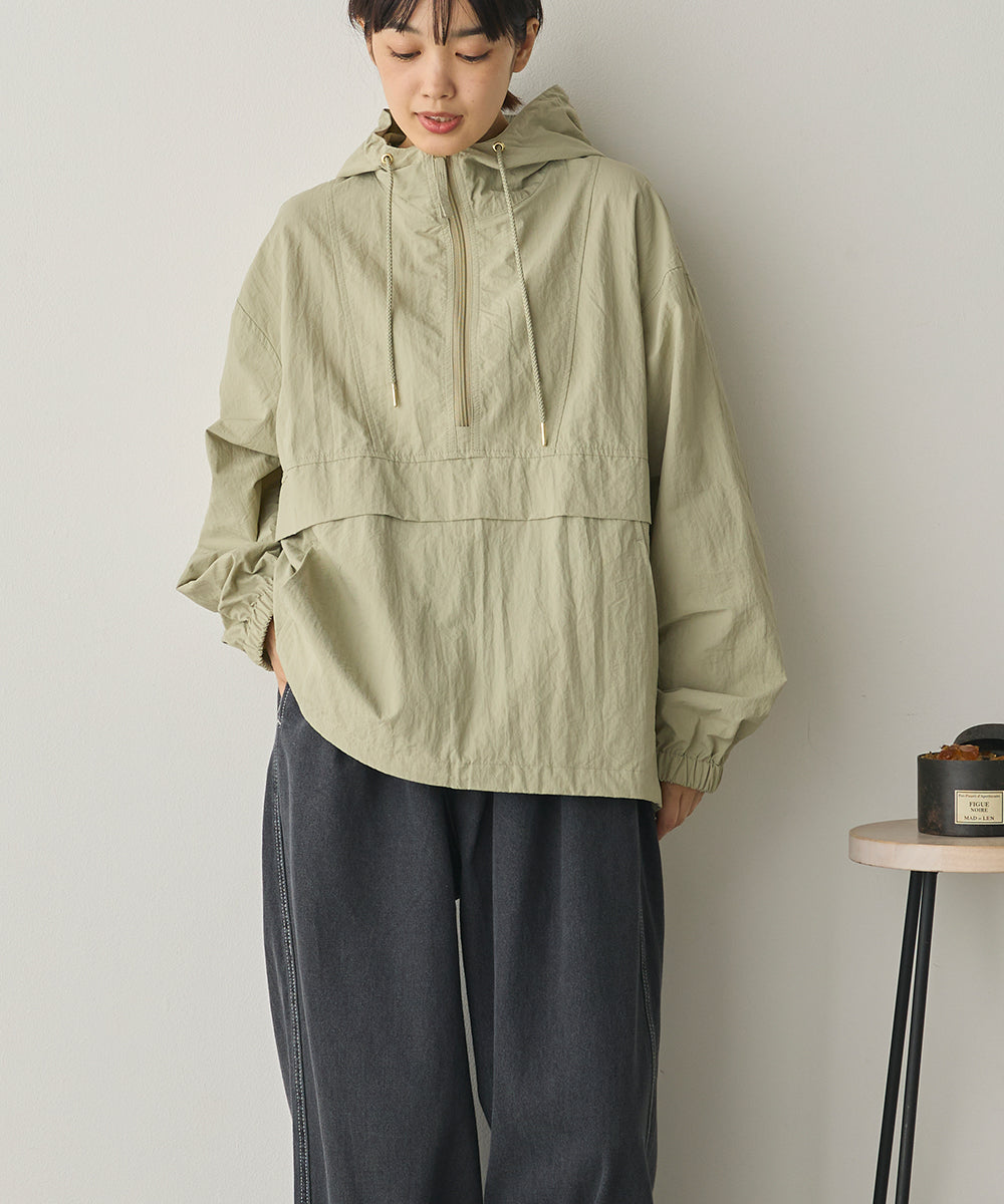 撥水加工ナイロンアノラックパーカー[1325-9012]