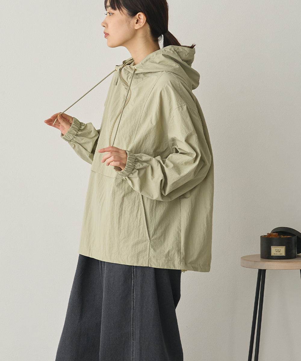 撥水加工ナイロンアノラックパーカー[1325-9012]