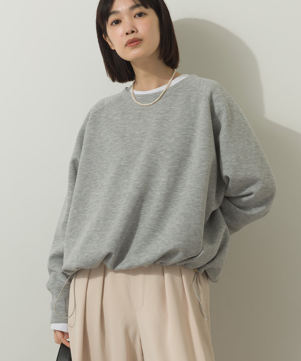 ソフトダンボールニット裾ドロストプルオーバー[21036-6136] – Sans