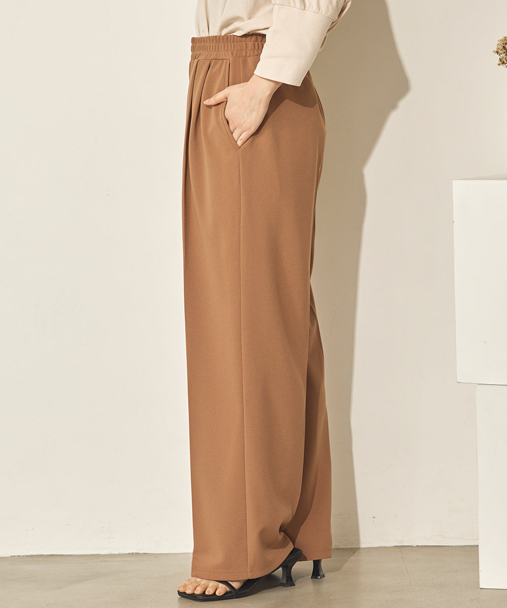 カットジョーゼットセンタープレスパンツ[21070-1136]