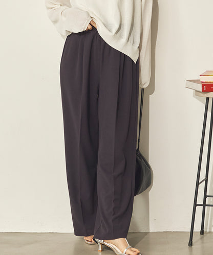 カットジョーゼットセンタープレスパンツ[21070-1136]