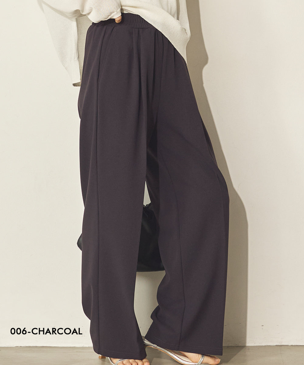 カットジョーゼットセンタープレスパンツ[21070-1136]