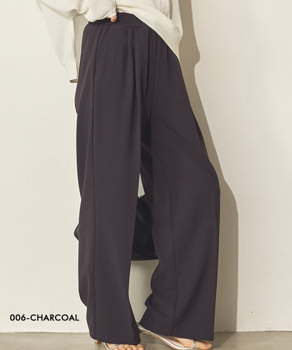 カットジョーゼットセンタープレスパンツ[21070-1136]