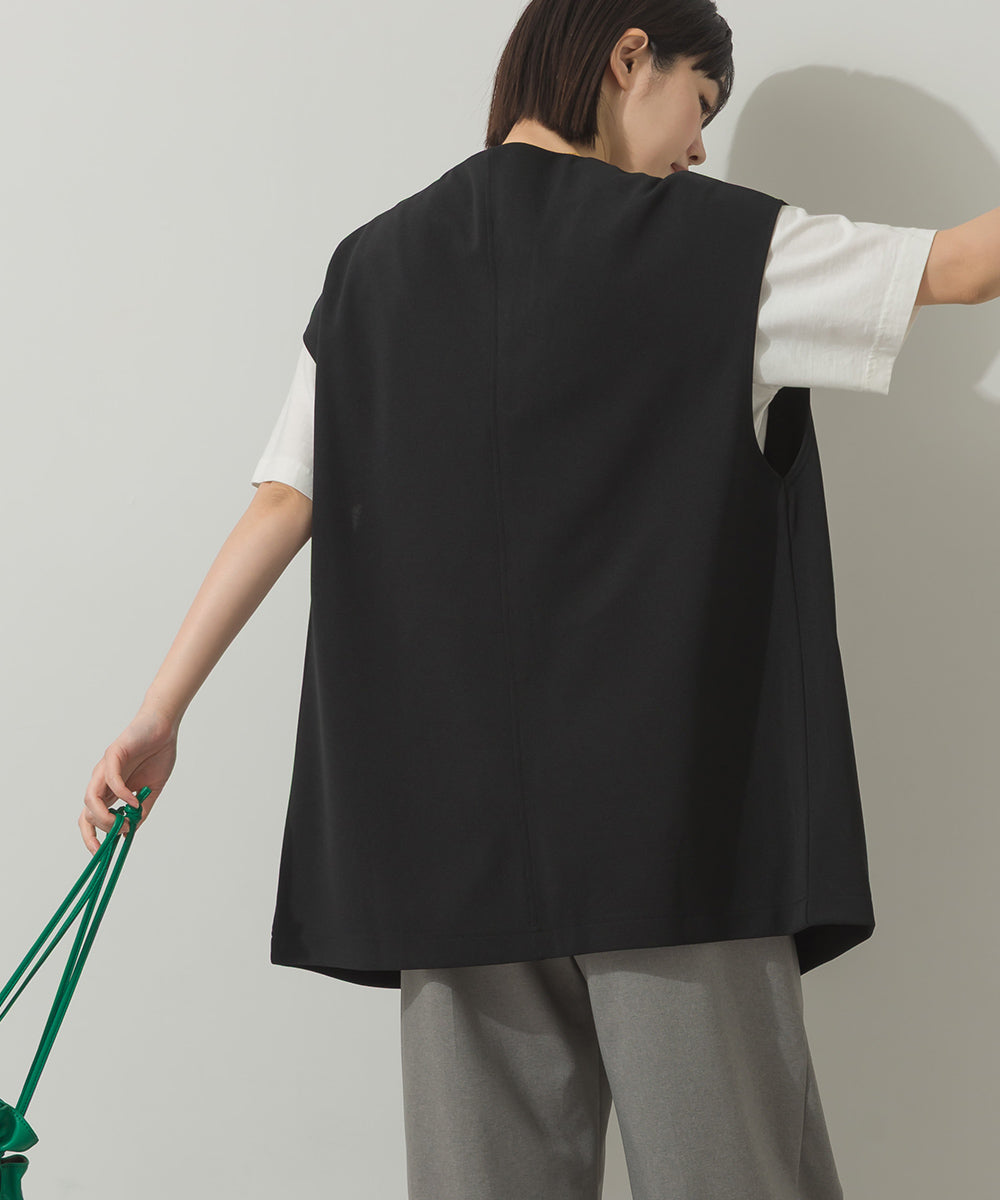カットジョーゼットノーカラージレ[21071-6136]
