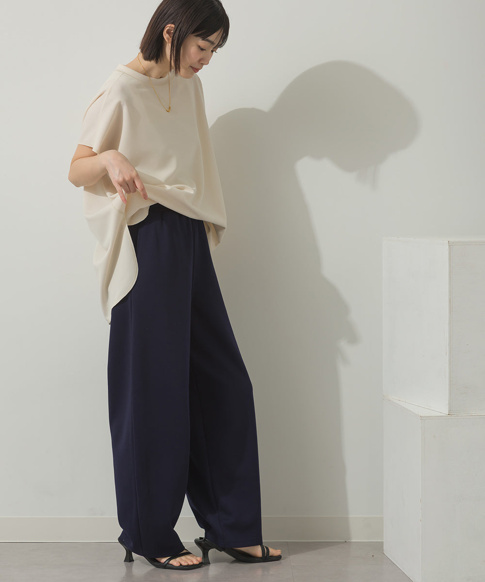 カットジョーゼットワイドシルエットガゼットプルオーバー[21072-6136]
