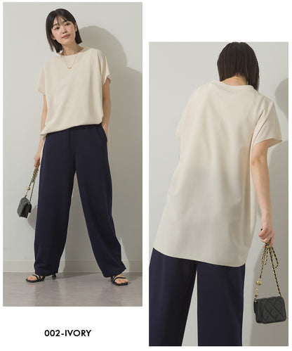 カットジョーゼットワイドシルエットガゼットプルオーバー[21072-6136]