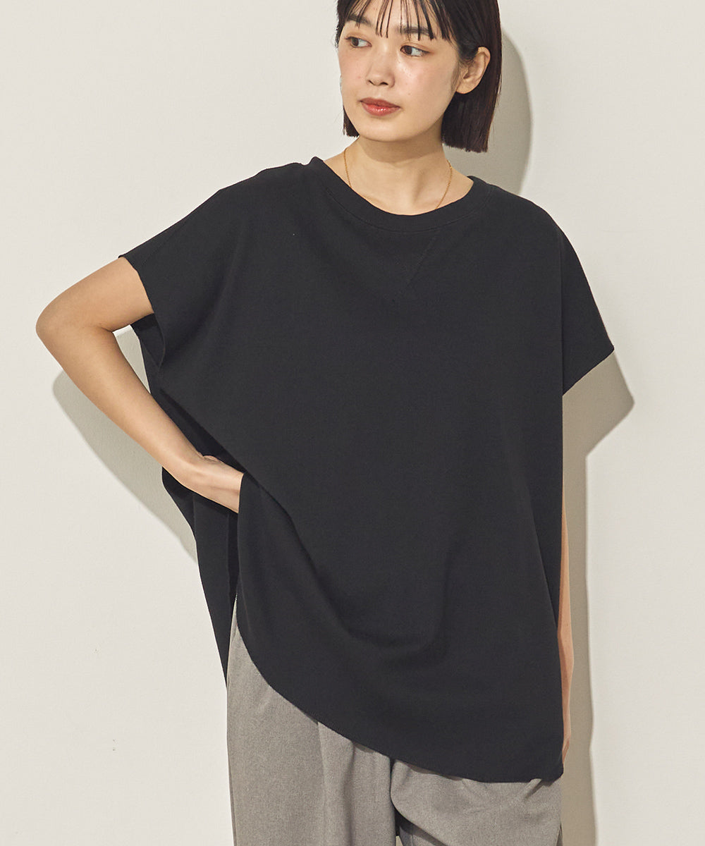 カットジョーゼットワイドシルエットガゼットプルオーバー[21072-6136]