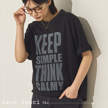 バイオポリウォッシュプリントTシャツ[21087-6126]