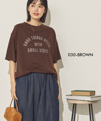 バイオポリウォッシュプリントTシャツ[21087-6126]
